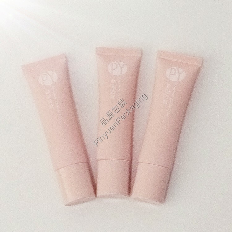 D25 30ml Hand & Face Cream PE Cosmetic Tube with Light Pink Oval Cap
