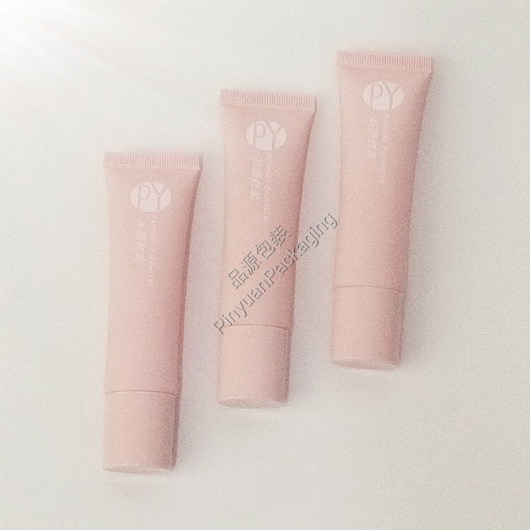 D25 30ml Hand & Face Cream PE Cosmetic Tube with Light Pink Oval Cap