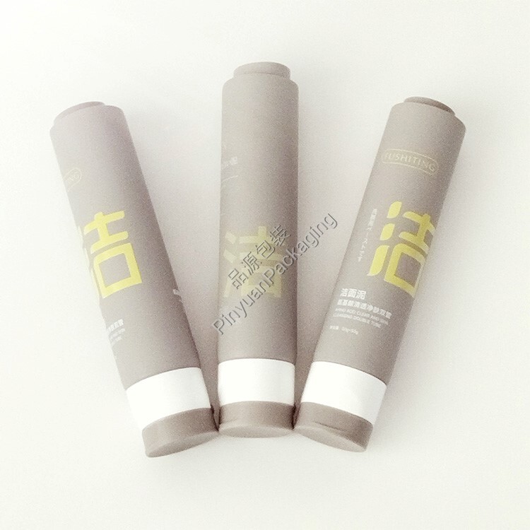 D40+D28 100ml Skincare Lotion PE Double Cosmetic Tube with Flip-top Cap