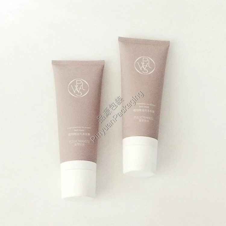 D45 200ml Hair Mask  PE Cosmetic Tube with Large Pointed Nozzle Cap