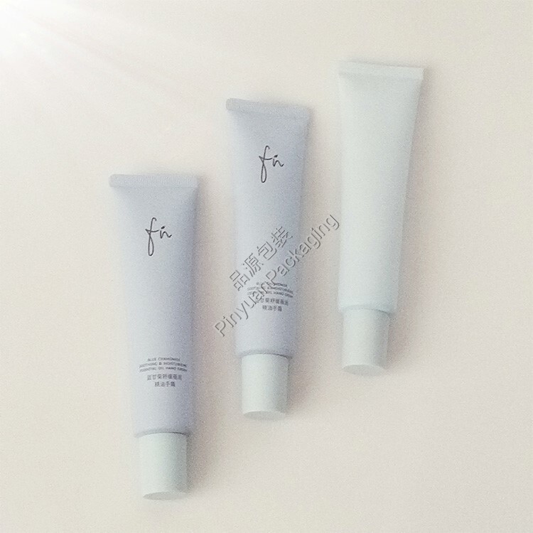 D30 65ml Hand Cream PE Cosmetic Tube with Blue Cylindrical Cap