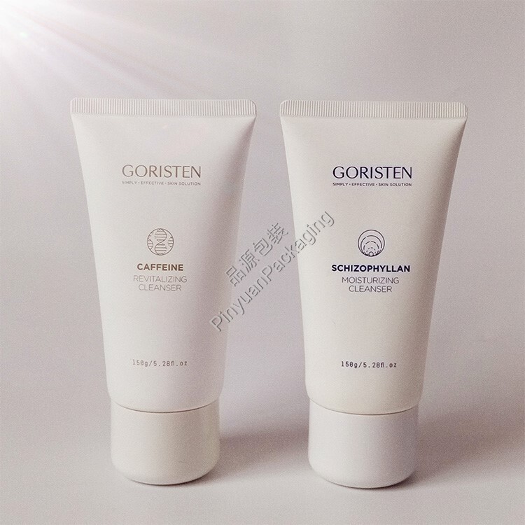 D50 150ml Facial Cleanser  PE Cosmetic Tube with a Large Round Cap