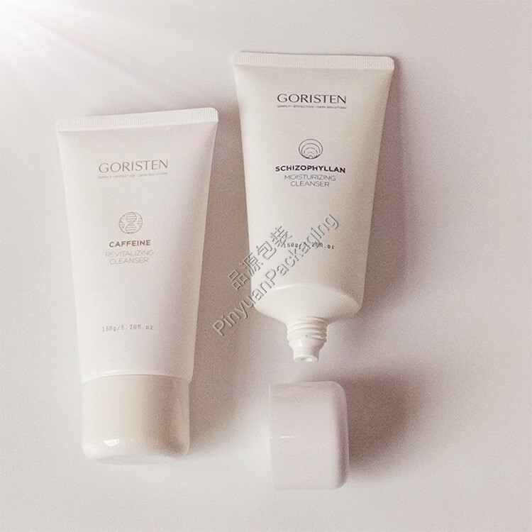 D50 150ml Facial Cleanser  PE Cosmetic Tube with a Large Round Cap