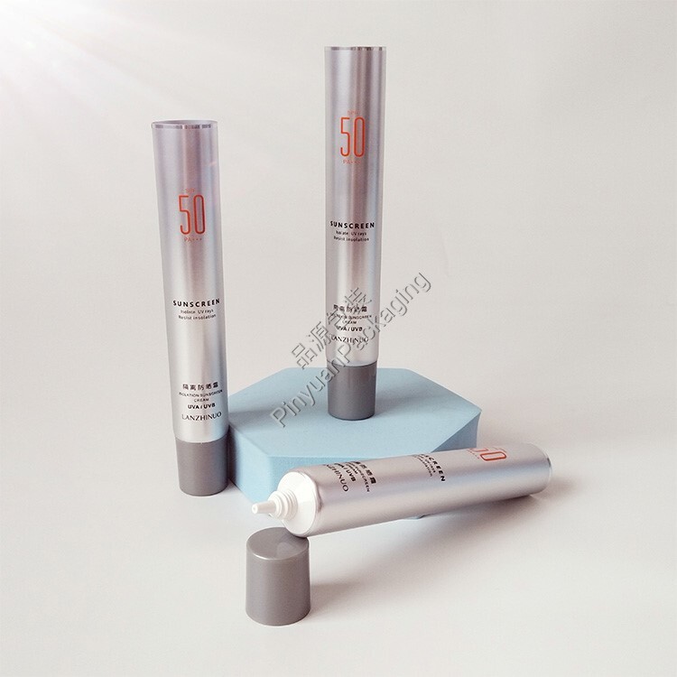 D25 50ml Sunscreen Cream ABL Cosmetic Tube with Grey Cap