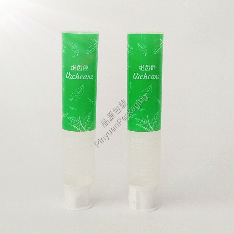 D32 100ml Toothpaste PBL Transparent Cosmetic Tube with Doctor Flip-top Cap