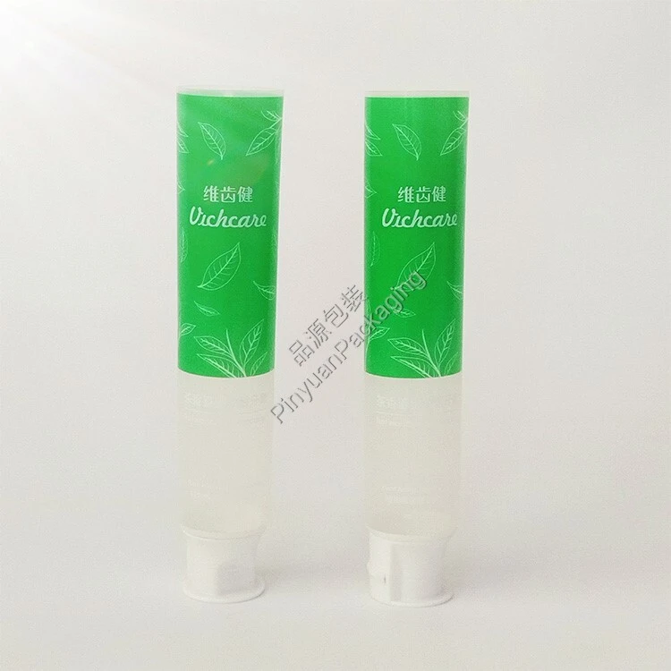 D32 100ml Toothpaste PBL Transparent Cosmetic Tube with Doctor Flip-top Cap