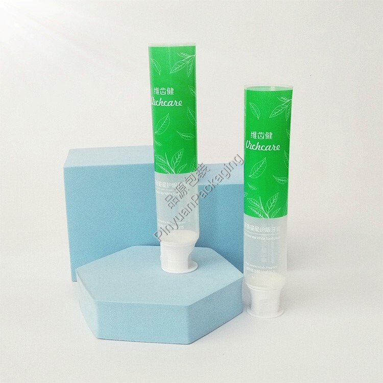 D32 100ml Toothpaste PBL Transparent Cosmetic Tube with Doctor Flip-top Cap