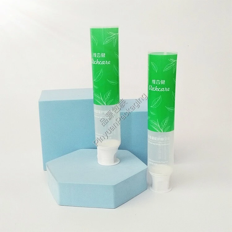 D32 100ml Toothpaste PBL Transparent Cosmetic Tube with Doctor Flip-top Cap