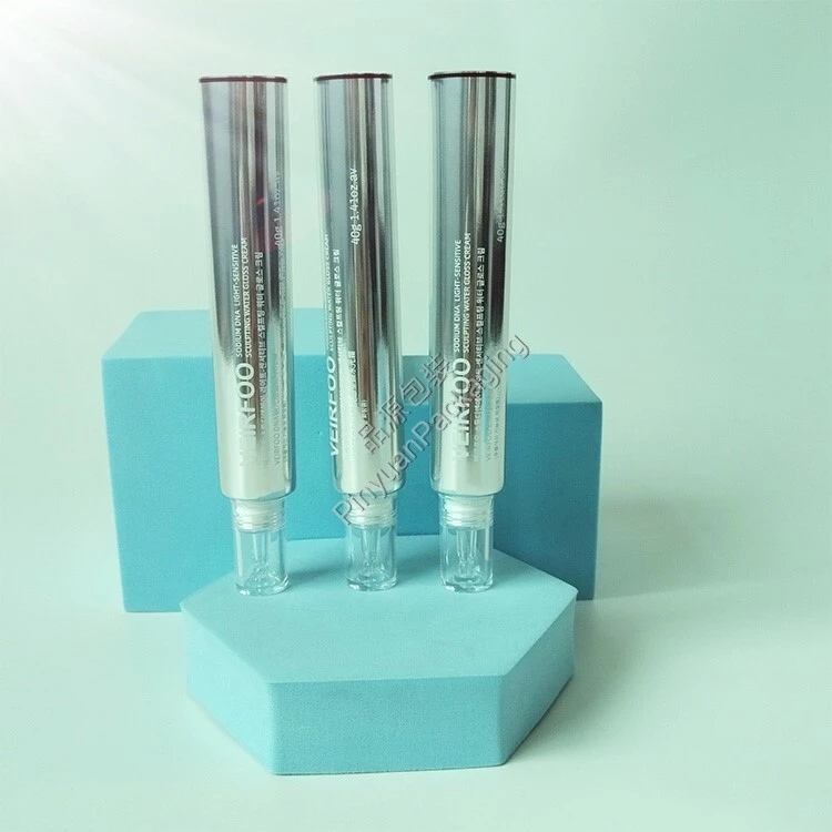 D25 40ml Sculpting Cream High-gloss ABL Cosmetic Tube with Transparent Dropper Cap