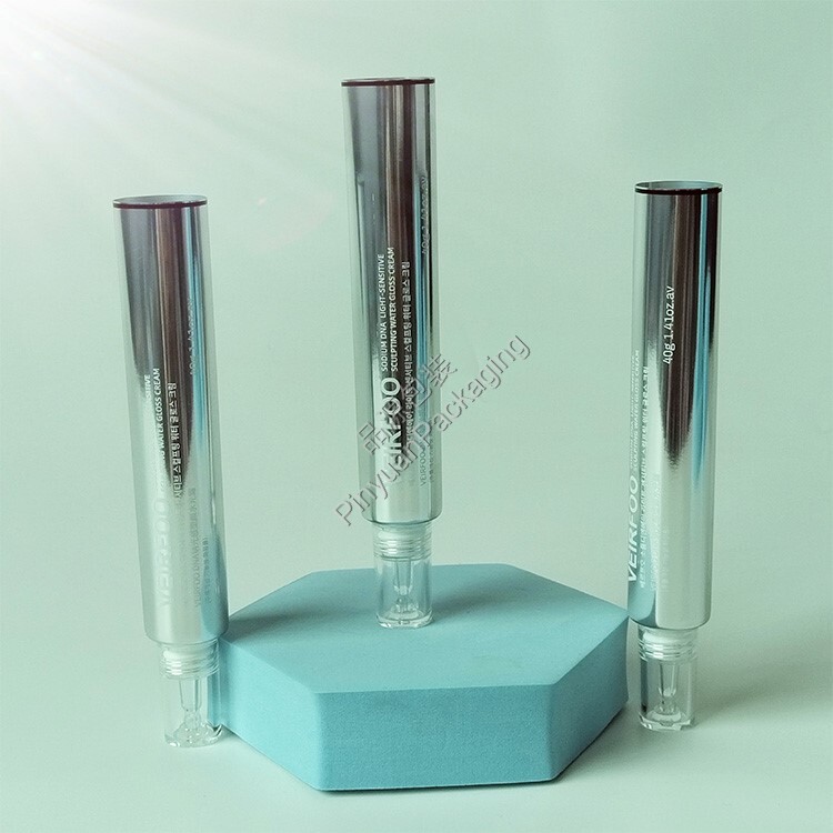 D25 40ml Sculpting Cream High-gloss ABL Cosmetic Tube with Transparent Dropper Cap