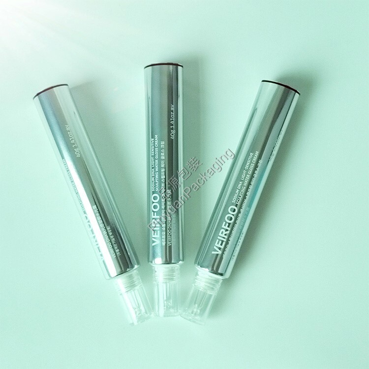 D25 40ml Sculpting Cream High-gloss ABL Cosmetic Tube with Transparent Dropper Cap