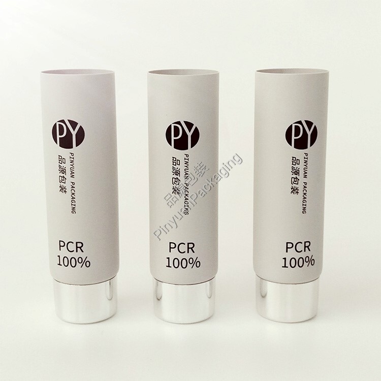 D35 60ml Skincare Lotion PCR Cosmetic Tube with Silver-plated Screw Cap