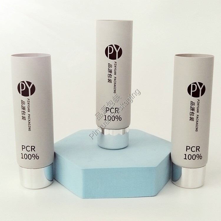 D35 60ml Skincare Lotion PCR Cosmetic Tube with Silver-plated Screw Cap