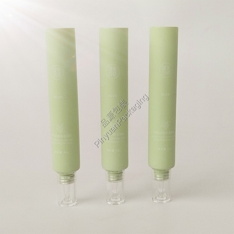 D25 40ml Skincare Gel PE Cosmetic Tube with Transparent Dropper Cap