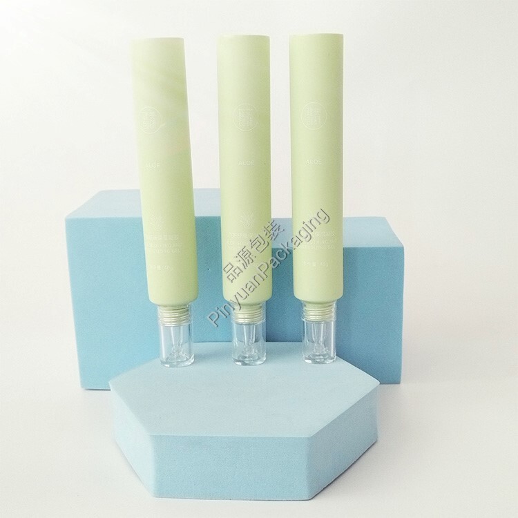 D25 40ml Skincare Gel PE Cosmetic Tube with Transparent Dropper Cap