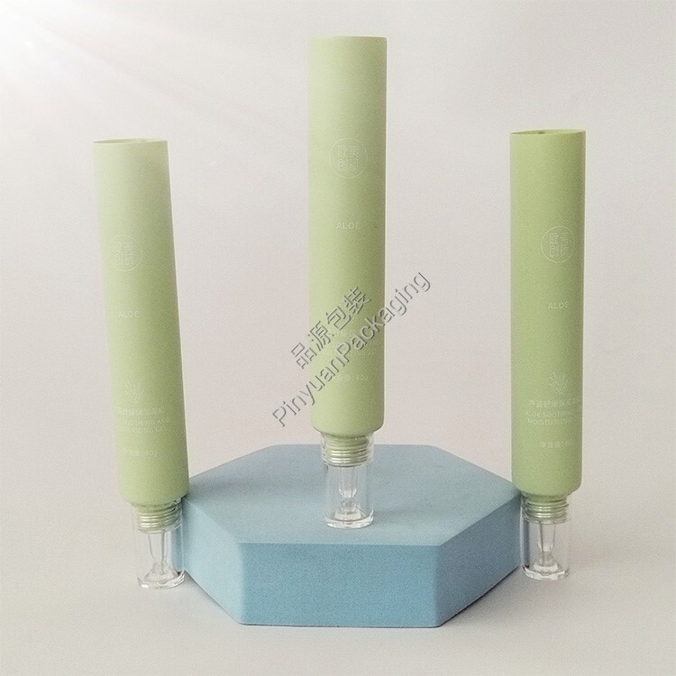 D25 40ml Skincare Gel PE Cosmetic Tube with Transparent Dropper Cap