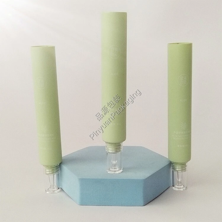 D25 40ml Skincare Gel PE Cosmetic Tube with Transparent Dropper Cap