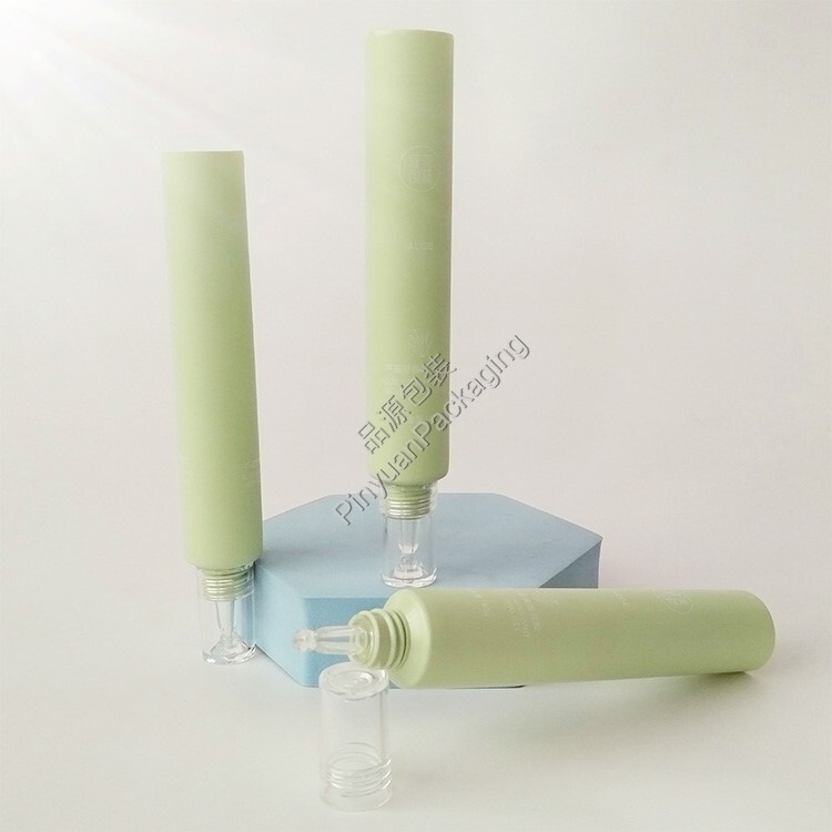 D25 40ml Skincare Gel PE Cosmetic Tube with Transparent Dropper Cap