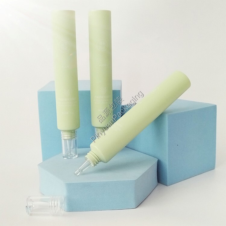 D25 40ml Skincare Gel PE Cosmetic Tube with Transparent Dropper Cap