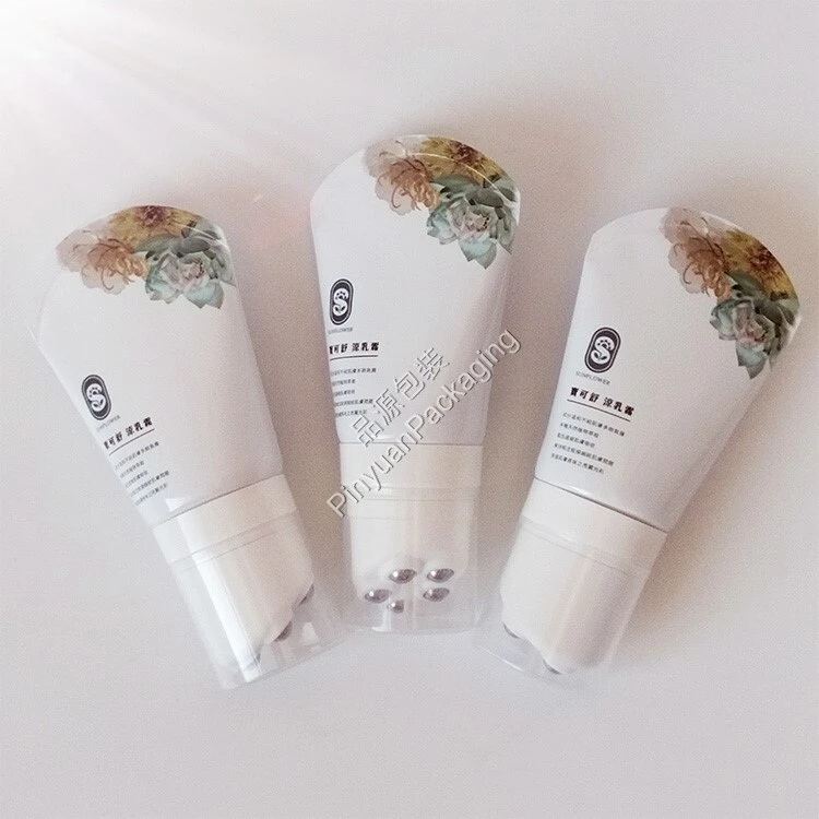 D40 50ml Skincare Massage Medical Cream ABL Cosmetic Tube with 5 Rollers Ball Cap