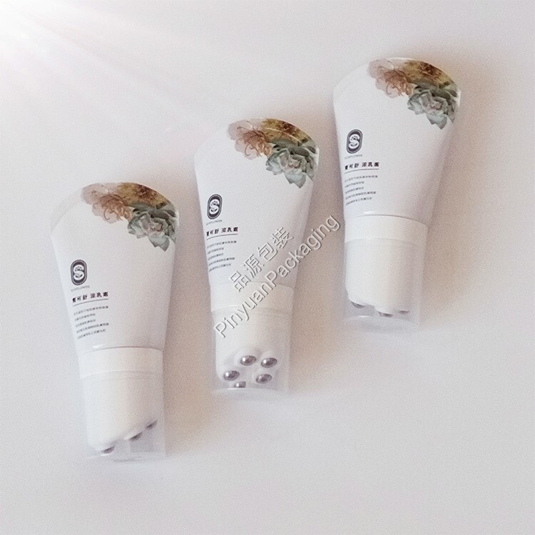 D40 50ml Skincare Massage Medical Cream ABL Cosmetic Tube with 5 Rollers Ball Cap