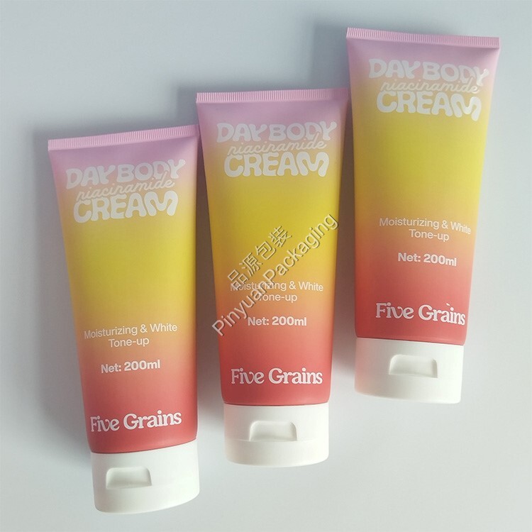 D50 200ml Body Cream PE Cosmetic Tube with Flip-top Cap