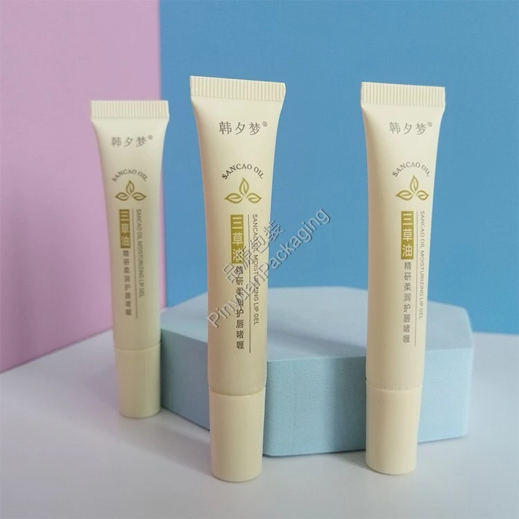 D16 8ml Lip Balm Gel PE Cosmetic Tube with Screw Cap