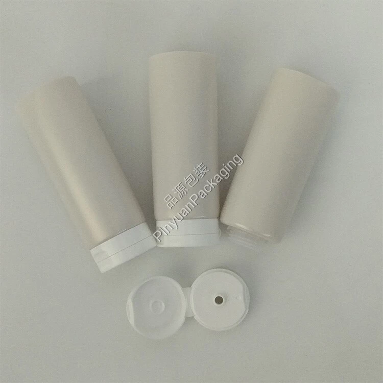 D40 70ml Skincare Cream Pearl-Effect PE Cosmetic Tube with Flip-top Cap