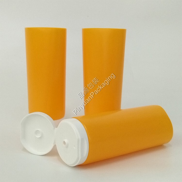 D50 150ml Skincare Cream PE Cosmetic Tube with Flip-top Cap