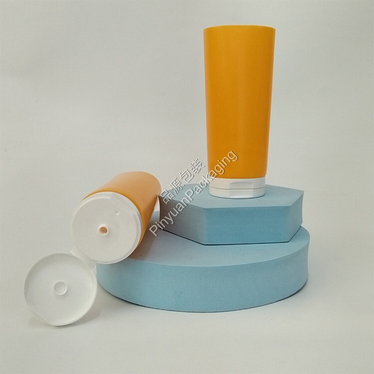 D50 150ml Skincare Cream PE Cosmetic Tube with Flip-top Cap