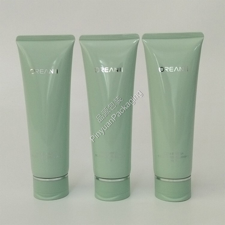 D40 100ml Facial Cleanser Lotion PE Cosmetic Tube with Flip-top Cap