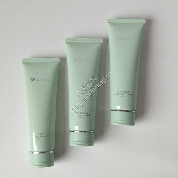 D40 100ml Facial Cleanser Lotion PE Cosmetic Tube with Flip-top Cap