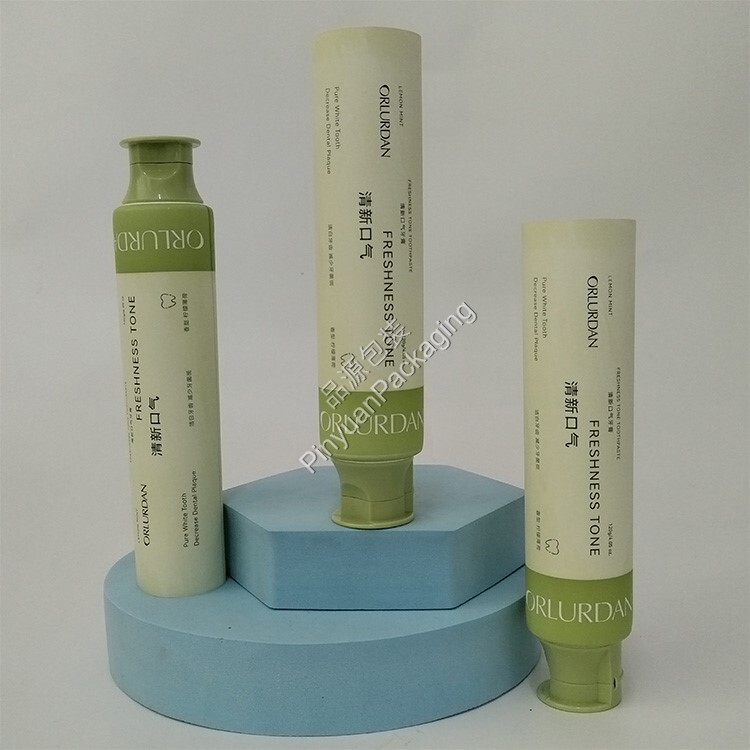 D38 120ml Toothpaste PE Cosmetic Tube with Flip-top Cap