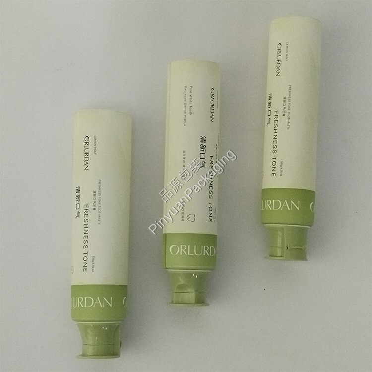D38 120ml Toothpaste PE Cosmetic Tube with Flip-top Cap