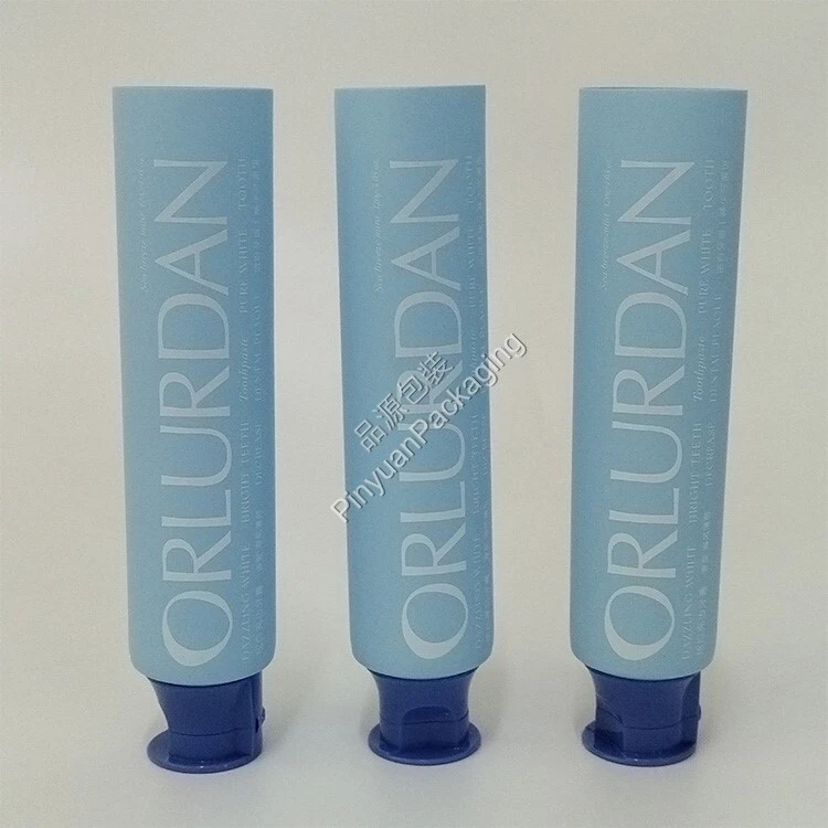 D38 120ml Toothpaste PE Cosmetic Tube with Flip-top Cap