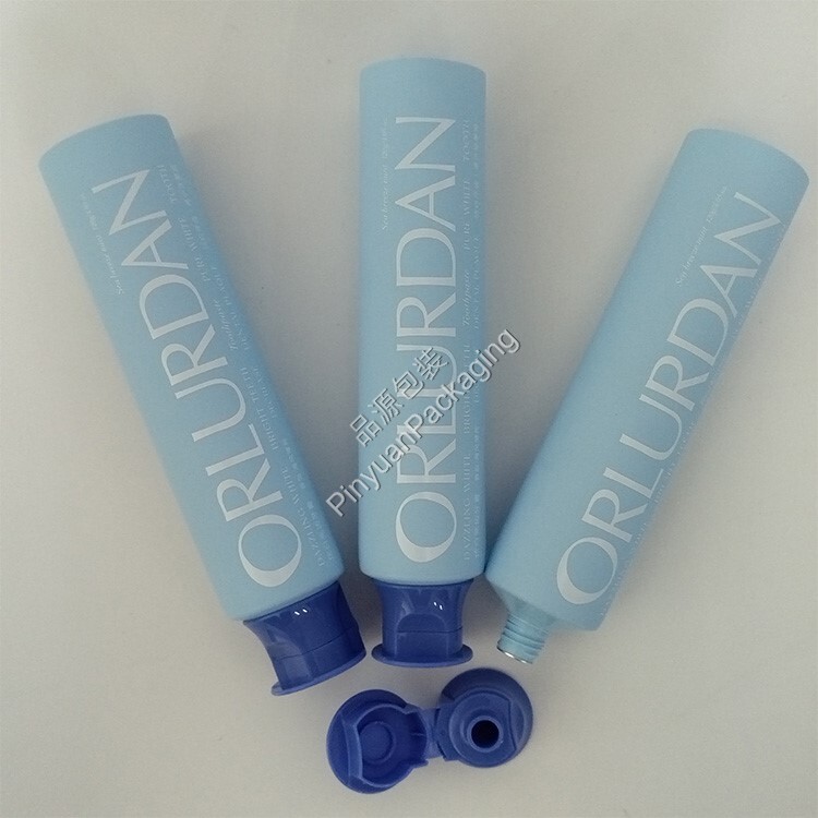 D38 120ml Toothpaste PE Cosmetic Tube with Flip-top Cap