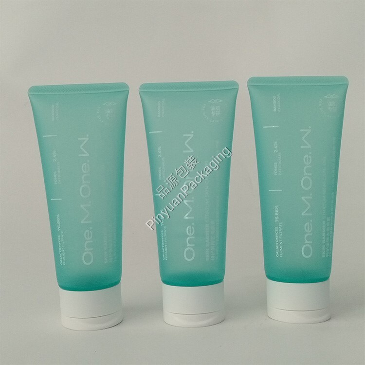 D40 100ml Skincare Gel Semi-transparent PE Cosmetic Tube with Screw Cap