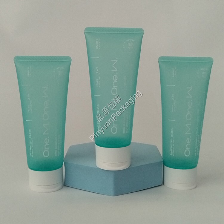 D40 100ml Skincare Gel Semi-transparent PE Cosmetic Tube with Screw Cap