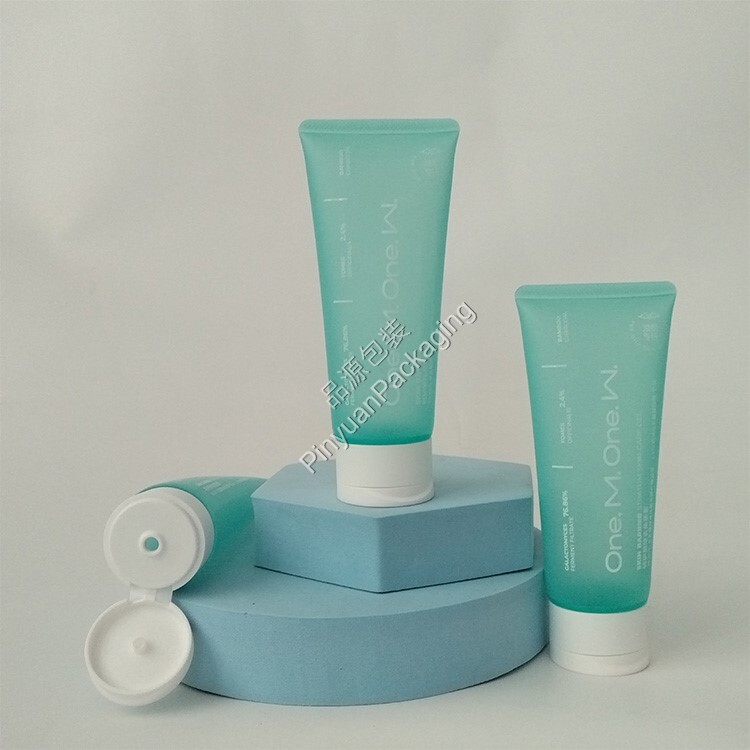 D40 100ml Skincare Gel Semi-transparent PE Cosmetic Tube with Screw Cap