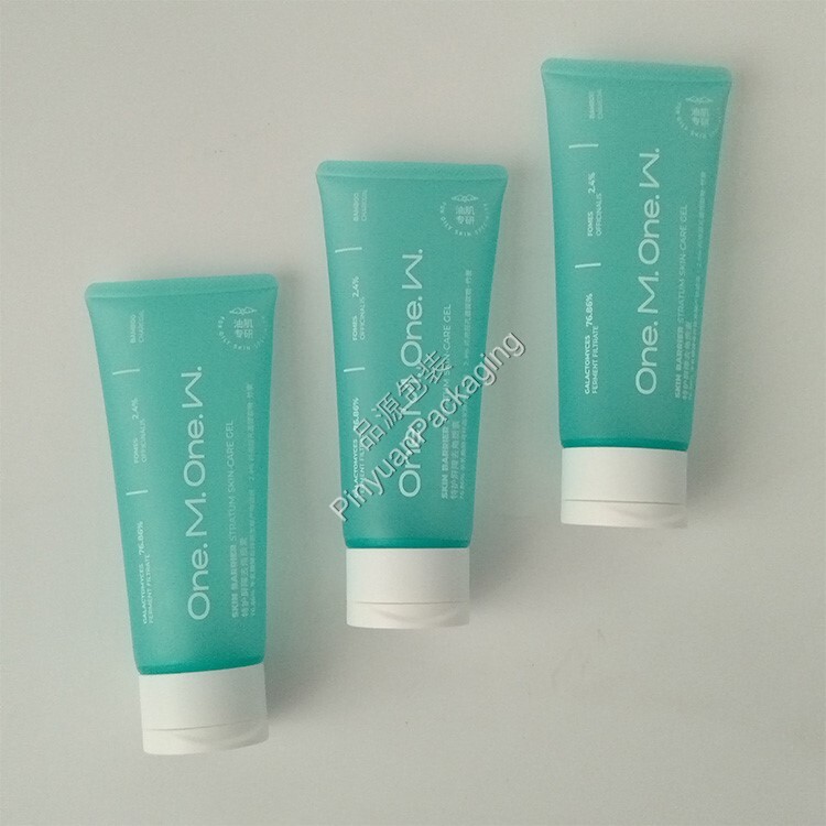 D40 100ml Skincare Gel Semi-transparent PE Cosmetic Tube with Screw Cap