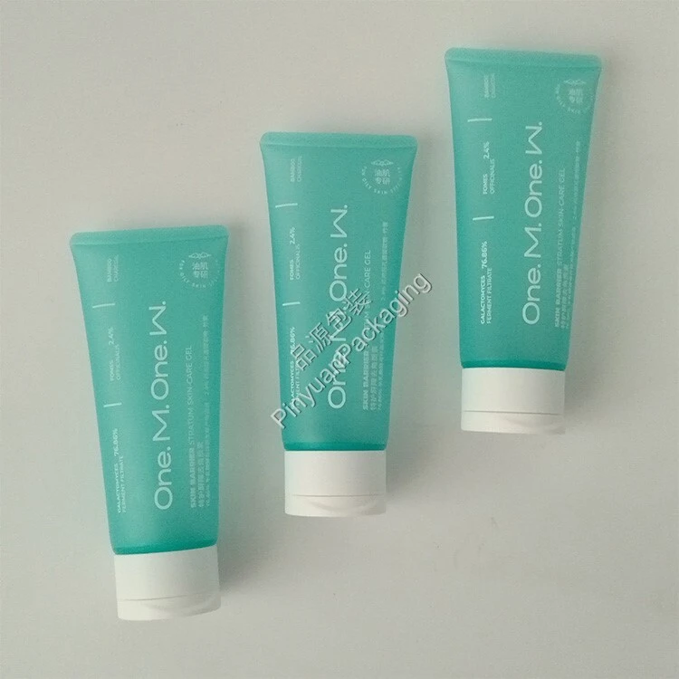 D40 100ml Skincare Gel Semi-transparent PE Cosmetic Tube with Screw Cap