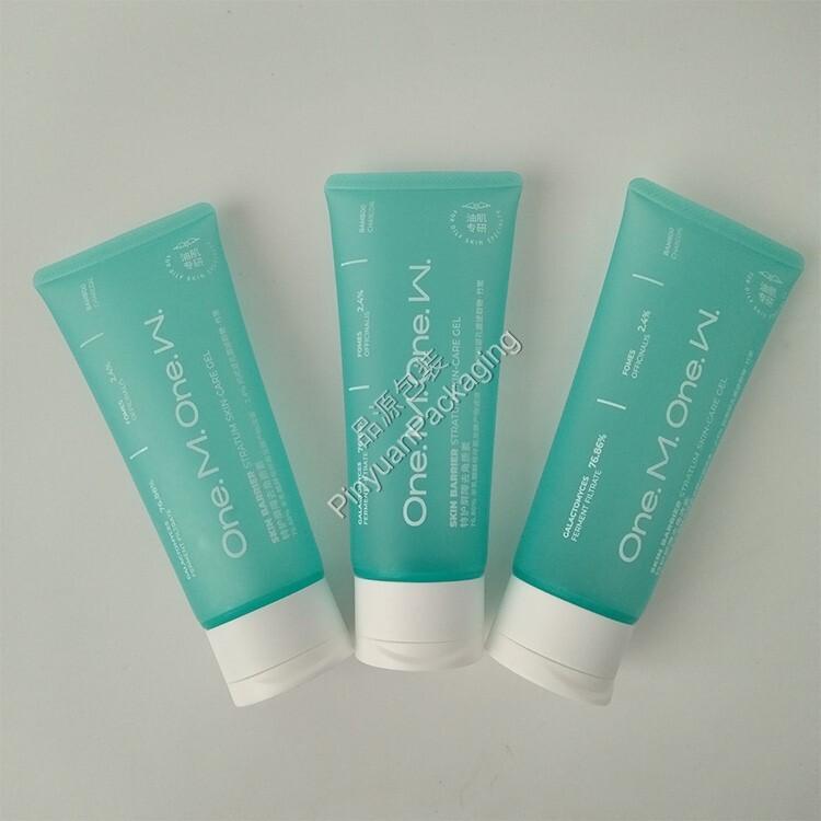 D40 100ml Skincare Gel Semi-transparent PE Cosmetic Tube with Screw Cap