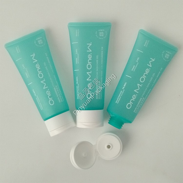 D40 100ml Skincare Gel Semi-transparent PE Cosmetic Tube with Screw Cap
