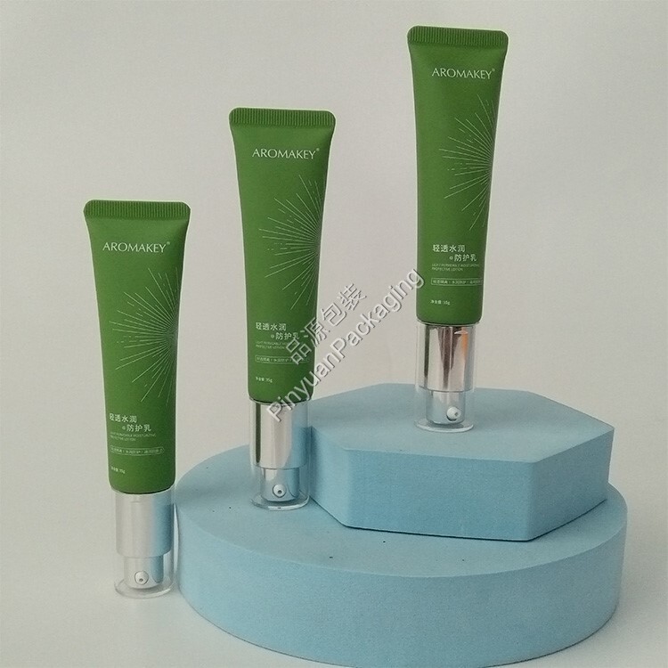 D25 35ml Protective Lotion PE Cosmetic Tube with Pump Cap