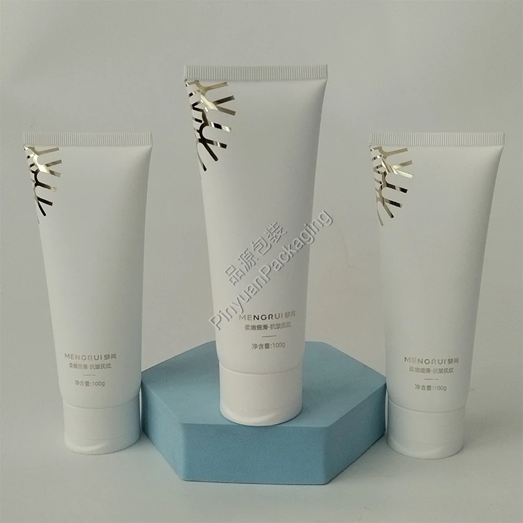D40 100ml Neck Cream PE Cosmetic Tube with Flip-top Cap