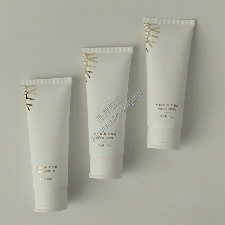 D40 100ml Neck Cream PE Cosmetic Tube with Flip-top Cap