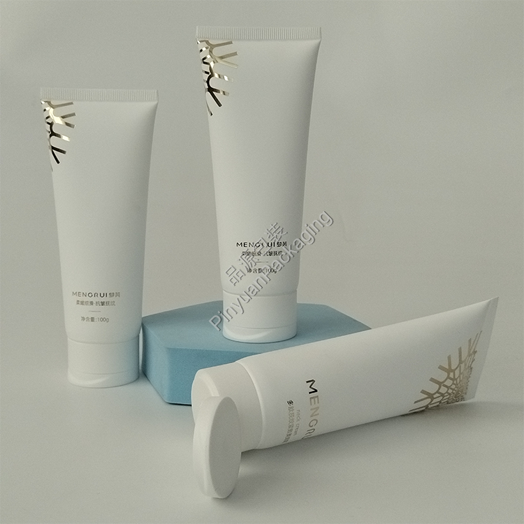 D40 100ml Neck Cream PE Cosmetic Tube with Flip-top Cap