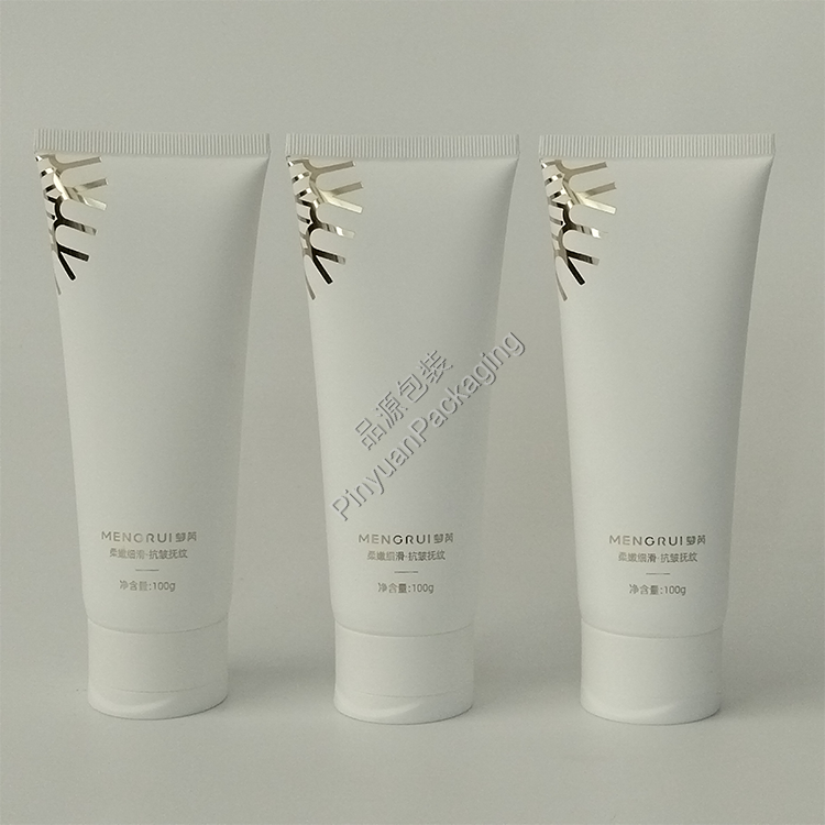 D40 100ml Neck Cream PE Cosmetic Tube with Flip-top Cap