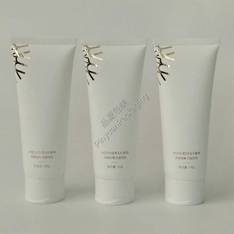 D40 100ml Neck Cream PE Cosmetic Tube with Flip-top Cap