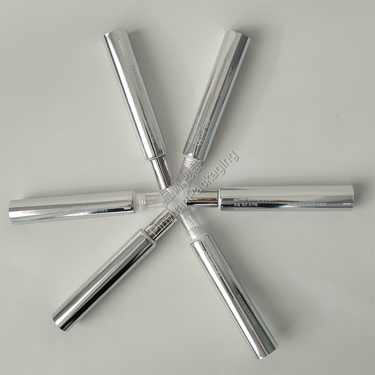 D25 40ml Sunscreen Cream High-gloss ABL Cosmetic Tube with Silver Cylindrical Cap